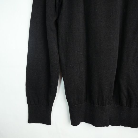 U.S. Polo Assn Men's Black Crew Neck Pullover 100% Cotton Sweater Size XL - Picture 7 of 13